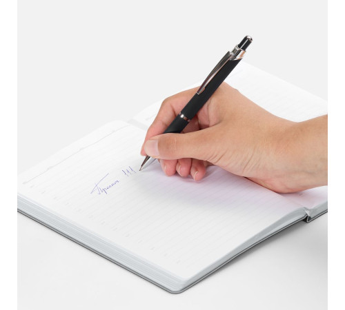 Ручка шариковая Chromos Soft Touch, черная