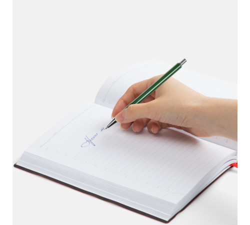 Ручка шариковая Slim Beam, зеленая