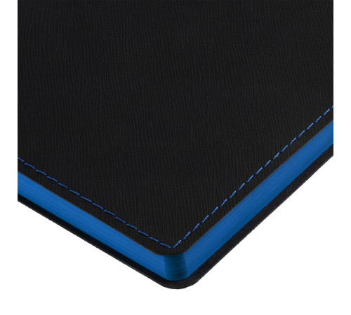 Ежедневник Nice Twice, недатированный, черный с синим