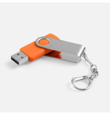 Флешка Twist, оранжевая, 16 Гб