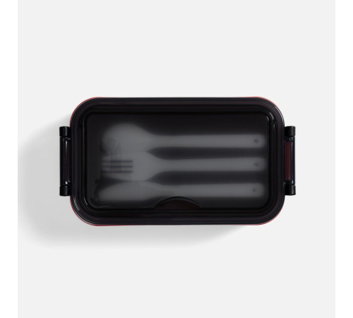 Ланчбокс Pranzo, красный с черным