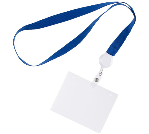 Карман для бейджа Lucid, горизонтальный, из фактурного ПВХ