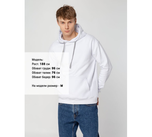 Толстовка с капюшоном Unit Kirenga Heavy, белая