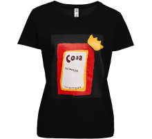 Футболка женская «Сода», черная