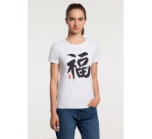 Футболка женская «Вечные ценности. Счастье», белая