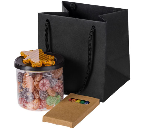 Пакет бумажный под кружку Cupfull, черный