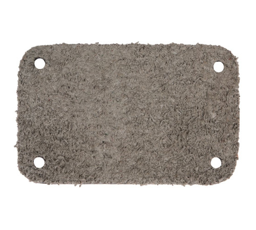 Лейбл кожаный Beta, S, серый