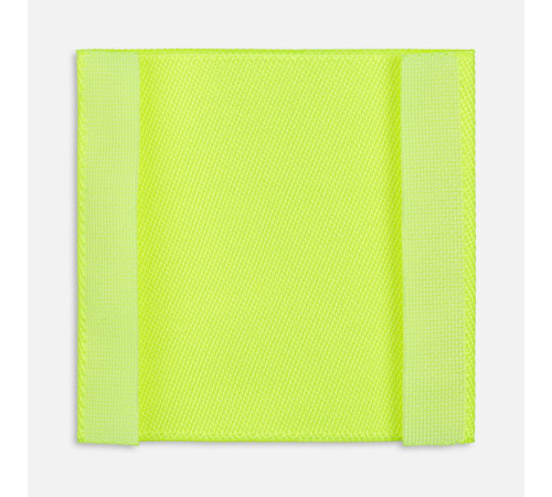 Лейбл тканевый Epsilon, L, желтый неон