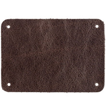 Лейбл кожаный Beta, XL, коричневый