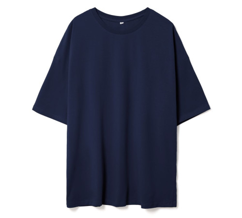 Футболка унисекс оверсайз Crosstown, темно-синяя