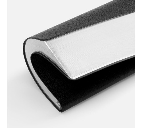 Ежедневник Petrus, недатированный, черный с серебром