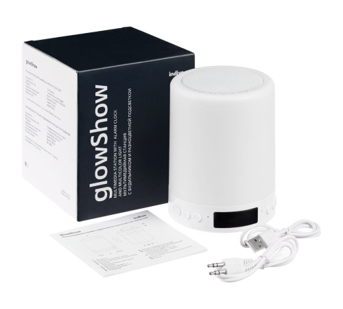 Мультимедийная станция с подсветкой glowShow, белая