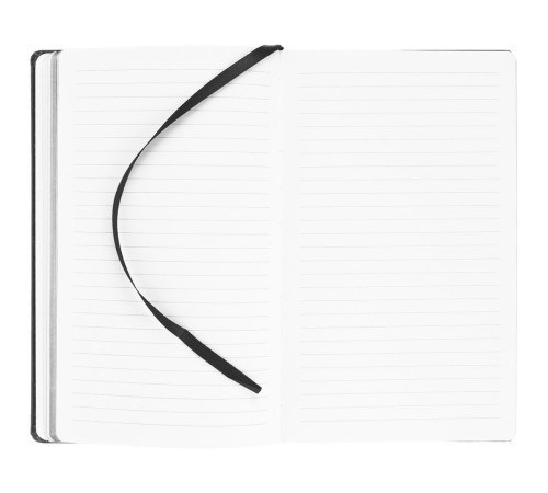 Блокнот Shall, в линейку, черный