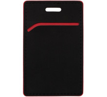 Чехол для пропуска Multimo, черный с красным