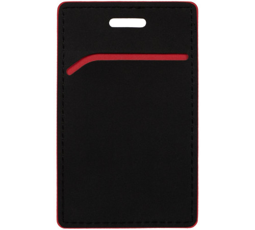 Чехол для пропуска Multimo, черный с красным