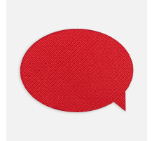 Наклейка тканевая Lunga Bubble, M, красная