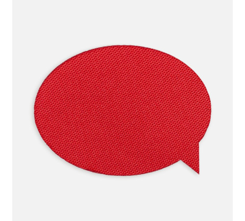 Наклейка тканевая Lunga Bubble, M, красная