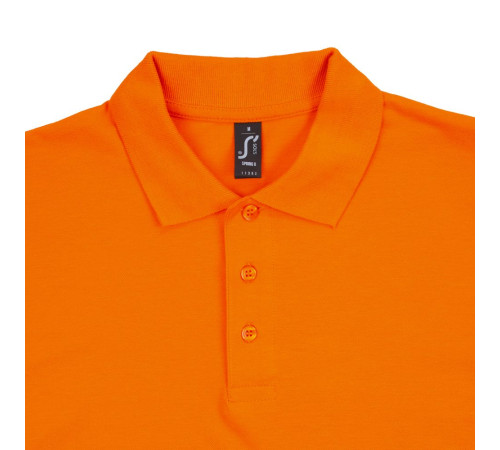 Рубашка поло мужская Spring 210, оранжевая