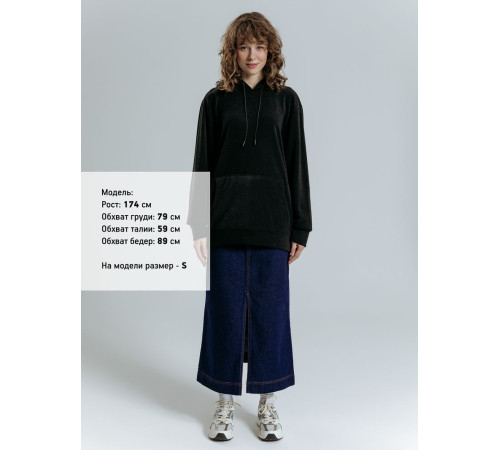 Худи унисекс Prima Vista, черное