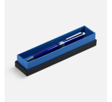 Ручка шариковая Broad Ring в футляре, глянцевая, синяя