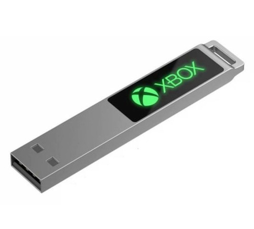 Флешка markBright с зеленой подсветкой, 32 Гб