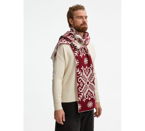 Шарф Wintertude L, красный с белым