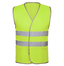 Сигнальный жилет СО-1 ТР, желтый флуоресцентный