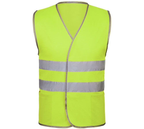 Сигнальный жилет СО-1 ТР, желтый флуоресцентный