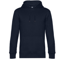 Толстовка с капюшоном унисекс King, темно-синяя