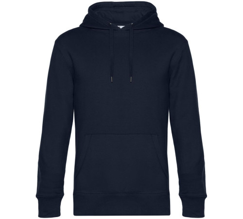 Толстовка с капюшоном унисекс King, темно-синяя