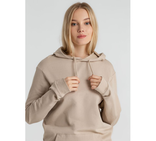 Толстовка с капюшоном унисекс Hoodie, бежевая