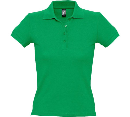 Рубашка поло женская People 210, ярко-зеленая