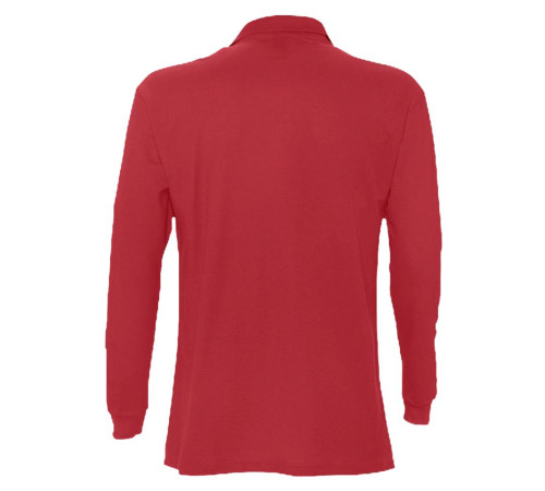 Рубашка поло мужская с длинным рукавом Star 170, красная