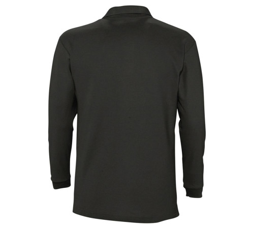 Рубашка поло мужская с длинным рукавом Winter II 210 черная
