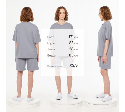 Футболка унисекс оверсайз T3, серая