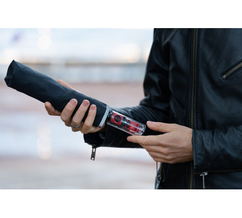 Зонт наоборот складной Futurum, черный