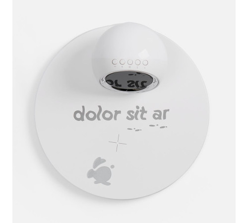 Станция беспроводной зарядки с часами и подсветкой GlobeBee, белая