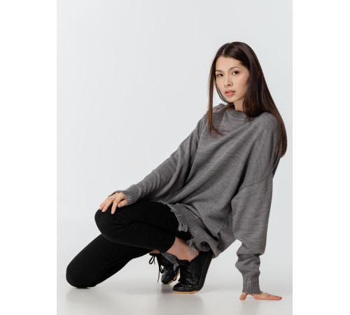 Джемпер оверсайз унисекс Grunge в сумке, серый