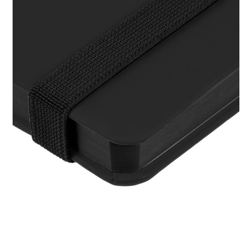 Блокнот Shall, в линейку, черный