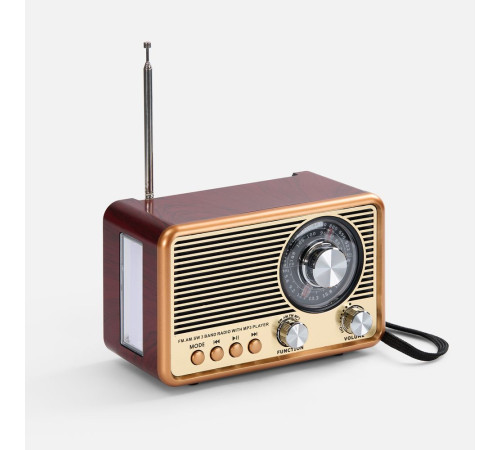 Bluetooth-колонка с радио Listenberg, коричневая