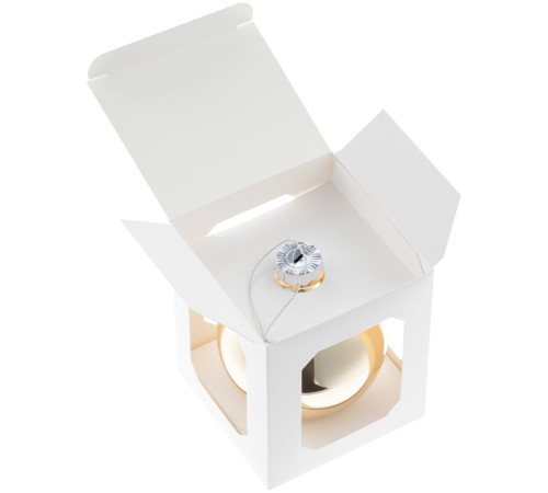 Елочный шар Finery Gloss, 10 см, глянцевый золотистый