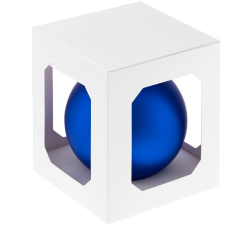 Оформительский шар Finery, 10 см, матовый синий