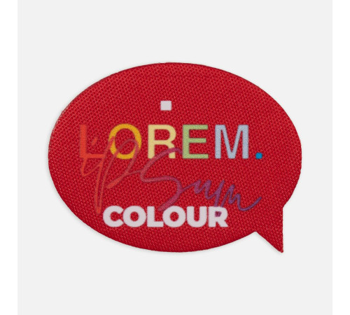 Наклейка тканевая Lunga Bubble, M, красная