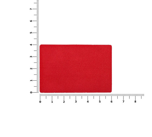 Наклейка тканевая Lunga, L, красная