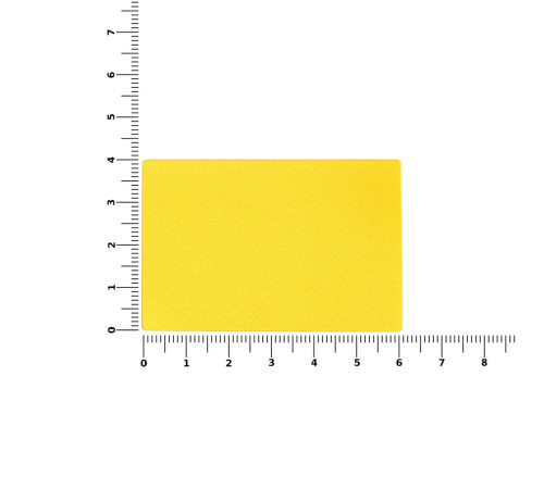 Наклейка тканевая Lunga, L, желтая