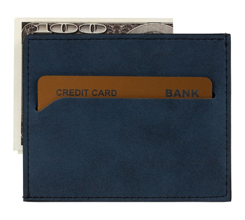 Чехол для карточек Nubuk, синий