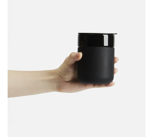 Кружка Nabo с силиконовым держателем, черная