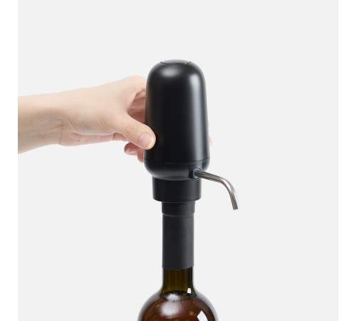 Электрический аэратор-дозатор для вина Lonks, черный