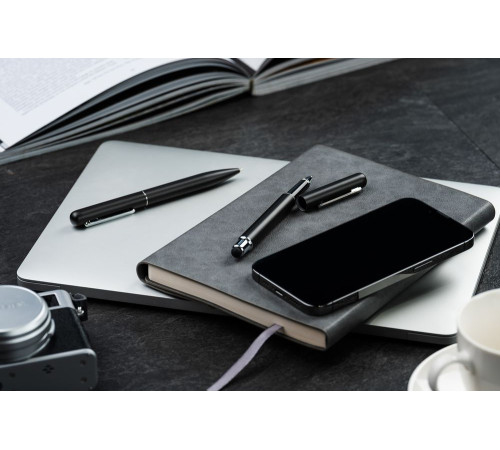 Роллер Scribo со стилусом, матовый черный