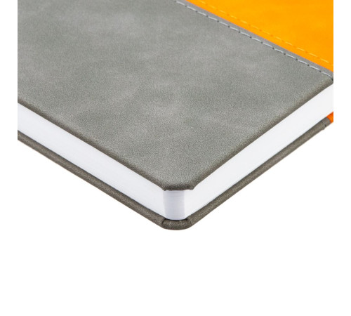 Ежедневник Horizon, недатированный, серый с оранжевым